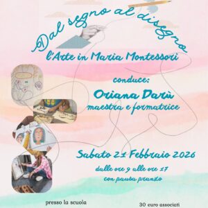 Dal segno al disegno, l'arte in Maria Montessori